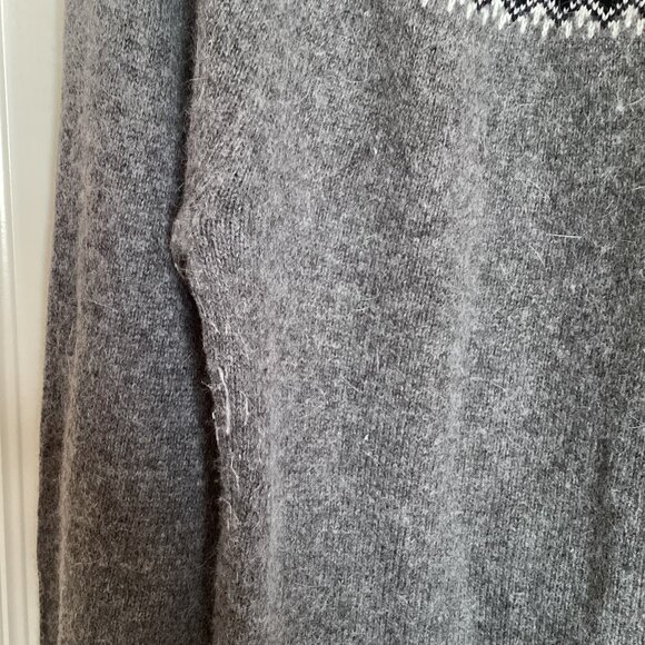 Jacob Connexion Women's Long Turtleneck Sweater Rabbit Hair Blend Soft Size GL - Picture 5 of 8